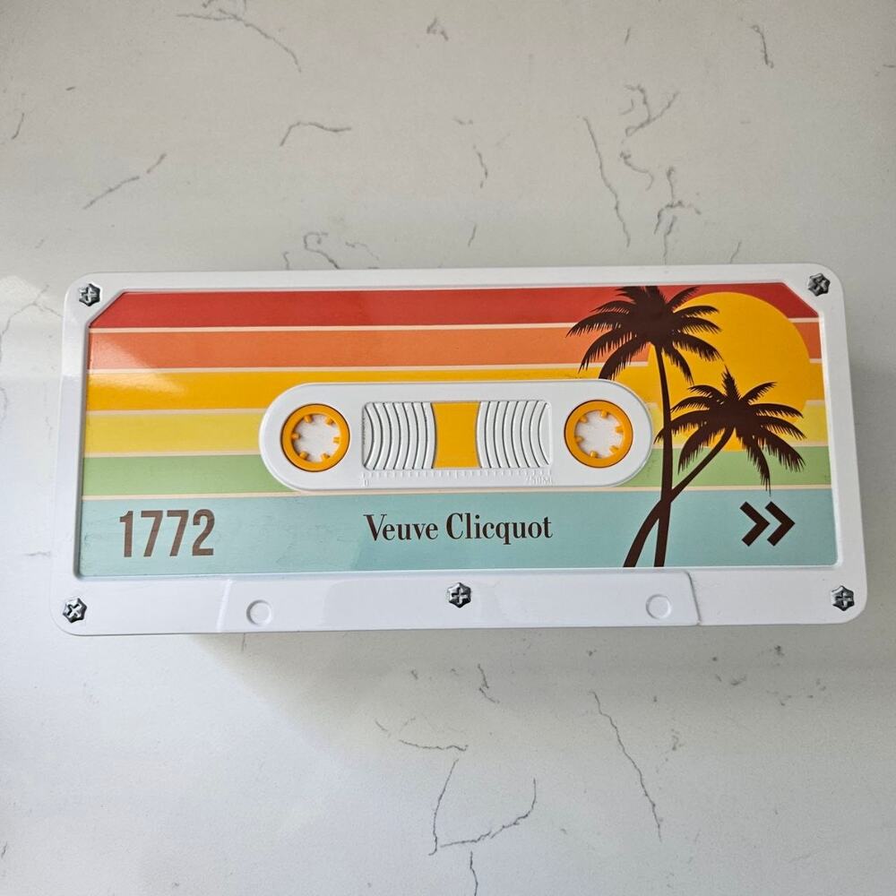 Veuve Clicquot Clicquot Tape Retro Cassette Tin Gift Box  Empty
